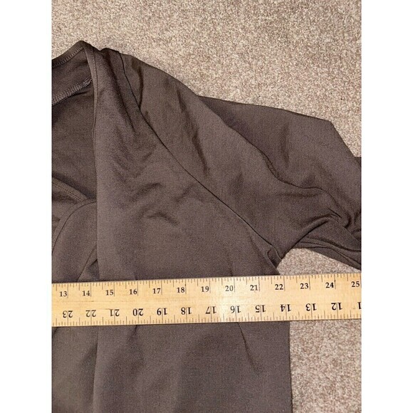 Clara Sun Woo Open Draped Cardigan Jacket Lagenlook Brown Tan Medium - Picture 4 of 7